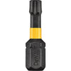 DeWalt FlexTorq 1 In. T10 TORX Security Insert Impact Screwdriver Bit (2-Pack)