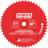 Diablo Steel Demon 7-1/4 In. 48-Tooth Cermet Carbide Metals & Stainless Steel Circular Saw Blade, Bulk