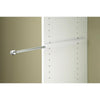Easy Track 13 In. x 1 In. Sliding Valet Closet Rod, White