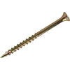 Grip-Rite #8 x 1-3/4 In. Flat Head Star Gold Construction Wood Screw (141 Ct., 1 Lb.)
