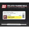 Grip-Rite 21 Degree Plastic Strip Bright Full Round Head Framing Stick Nail, 2-3/8 In. x .113 In. (2500 Ct.)