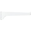 Knape & Vogt 180 Series 12 In. White Steel Regular-Duty Single-Slot Shelf Bracket
