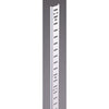 Knape & Vogt 255 Series 60 In. Zinc-Plated Steel Mortise-Mount Pilaster Shelf Standard