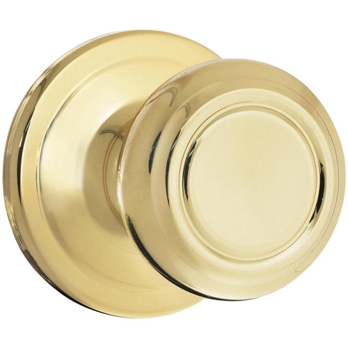 Kwikset Signature Series Polished Brass Cameron Dummy Door Knob