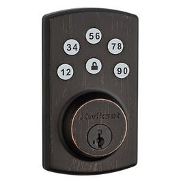 Power Keyless Entry Deadbolt, Bronze