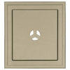 Builders Edge Scallop Mounting Block, 7 x 8, White