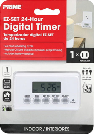 1 OUTLET INDOOR DIGITAL TIMER