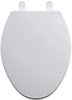 19 IN ELONGATED WOOD TOILET SEAT WH