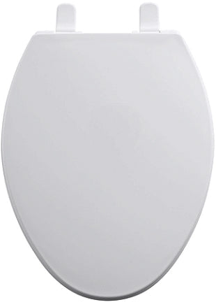 19 IN ELONGATED WOOD TOILET SEAT WH