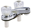 4  DUAL HANDLE LAVATORY FAUCET CHROME