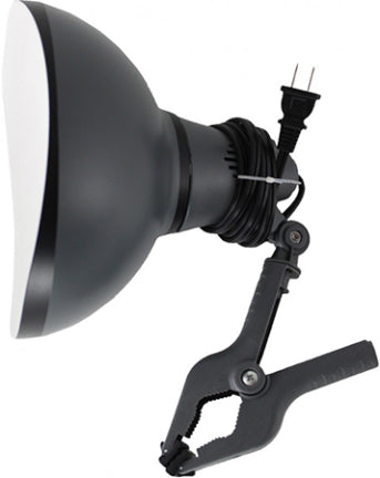 CLAMP LAMP 75 WATT GRAY