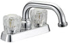 LAUNDRY FAUCET     4 IN 2 H ACRYLIC CHROME