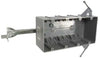 NONMETAL CABLE BOX 4-GANG 2 5/8 IN DEEP