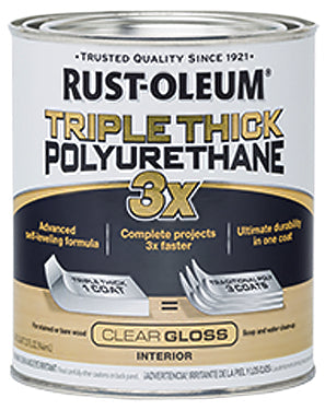 POLYURETHANE QT CL SEMI GLOSS 3X THICK