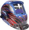 RED/BLUE AUTO DARK WELDING HELMET