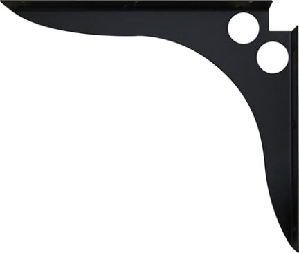 SHELF SUPPORT 5 IN X 8 IN BLACK