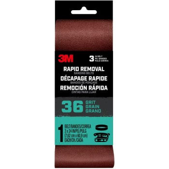 3M BELT3X241PK36 27393 3x24 36g Sand Belt