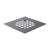 Danco Square Snap-In Shower Drain Cover  4-1/4 in.  Matte Black