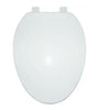 ProSource Toilet Seat Elongated Polypropylene Plastic Hinge