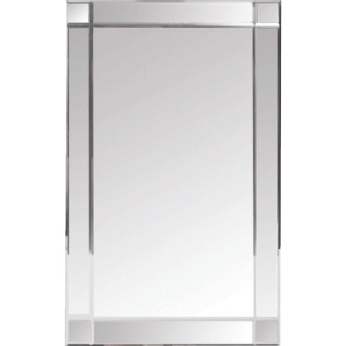 Zenith Frameless Beveled 16 In. W x 26-3/8 In. H x 4-1/2 In. D Single Mirror Surface Mount V-Groove Mirror Medicine Cabinet