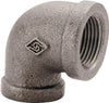 Worldwide Sourcing Black Malleable Iron 90° Elbow