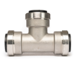 QuickFitting Stainless Steel Push Fittings 3/4” x 3/4” x 1/2” Reducing Tee
