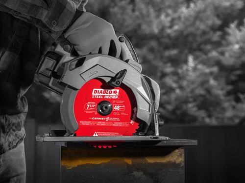 Diablo 7-1/4 x 48-Teeth Steel Demon™ Cermet II Saw Blade for Medium Metal