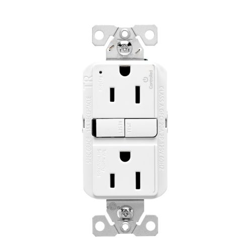 Eaton Slim GFCI Receptacle TWRGF15W