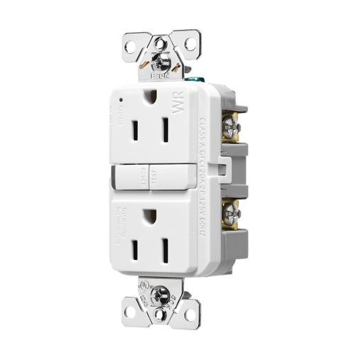 Eaton Slim GFCI Receptacle TWRGF15W