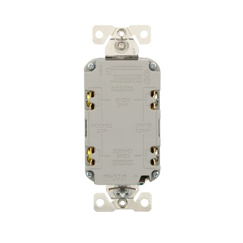 Eaton Slim GFCI Receptacle TWRGF15W