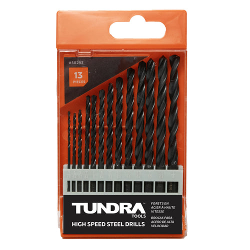 Tundra Tools 13 Piece High Speed Steel Drill Bit Sets