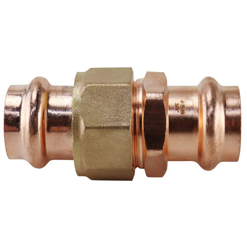 Apollo Press Couplings & Unions 3/4 in. x 1/2 in. Copper Press Coupling with Stop