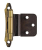 Amerock Decorative Hinges 3/8 inch (10mm) Inset Self Closing Face Mount Cabinet Hinge