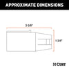CURT Electrical Adapter 7-Way RV Blade Vehicle to 4-Flat Trailer