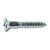 Monster Fastener Zinc Plated Steel Phillips Flat Head Wood Screws