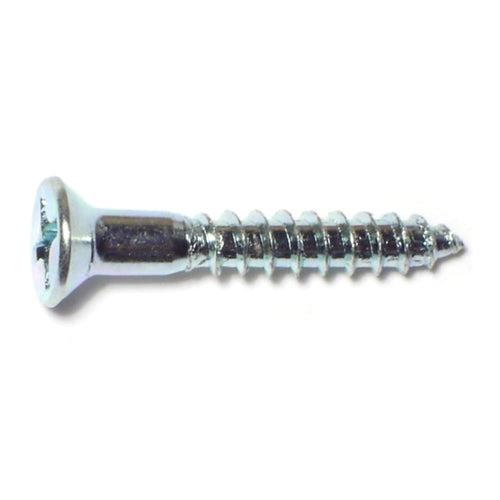 Monster Fastener Zinc Plated Steel Phillips Flat Head Wood Screws