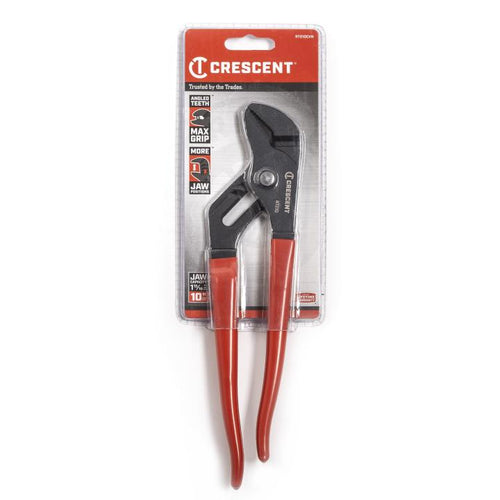Crescent 10 Straight Jaw Dipped Handle Tongue and Groove Pliers