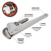 Performance Tool W2118 18 Aluminum Pipe Wrench