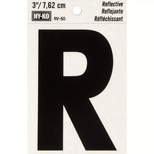 Hy-Ko Vinyl Reflective Adhesive Letter R 3