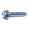 Monster Fastener Zinc Plated Steel Slotted Hex Washer Head Sheet Metal Screws