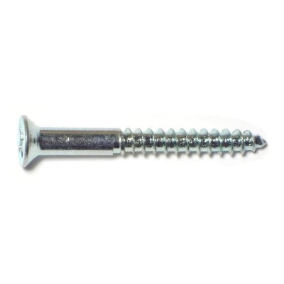 Monster Fastener Zinc Plated Steel Phillips Flat Head Wood Screws