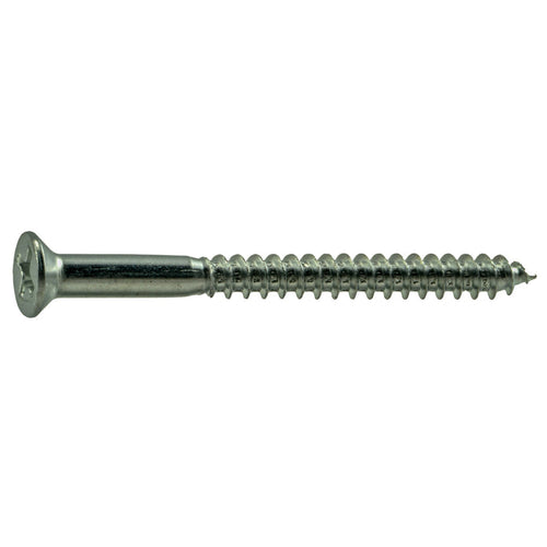 Monster Fastener Zinc Plated Steel Phillips Flat Head Wood Screws