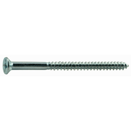 Monster Fastener Zinc Plated Steel Phillips Flat Head Wood Screws