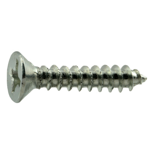 Monster Fastener Zinc Plated Steel Phillips Flat Head Wood Screws