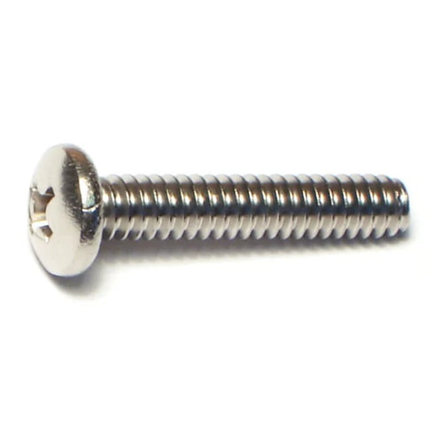 Midwest Fastener Stainless Steel Coarse Thread Phillips Pan Head Machine Screws