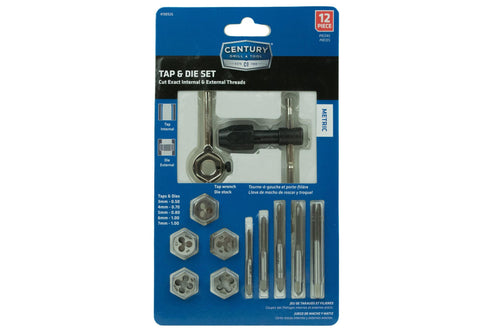 Century Drill And Tool 12 Piece Metric Tap & Die Set