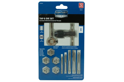 Century Drill & Tool 12 Piece Machine Screw and Fractional Tap & Die Set