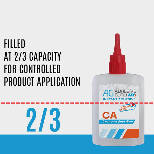 Super CA Glue with Activator - 0.9 oz & 3.38 fl oz - Adhesive Guru - AG210