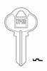 Hy-Ko S1 Sargent Key Blank Brass Nickel Plated