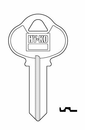 Hy-Ko S1 Sargent Key Blank Brass Nickel Plated